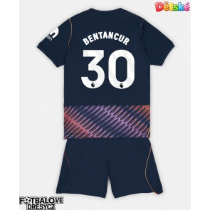 Tottenham Hotspur Rodrigo Bentancur #30 Dětské Venkovní dres komplet 2026-27 Krátký Rukáv (+ trenýrky)